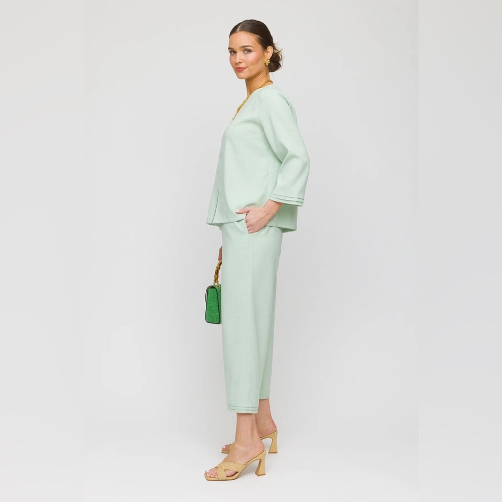 Hino & Malee 35" Pant with Double Cuff White - Picture 3 of 6